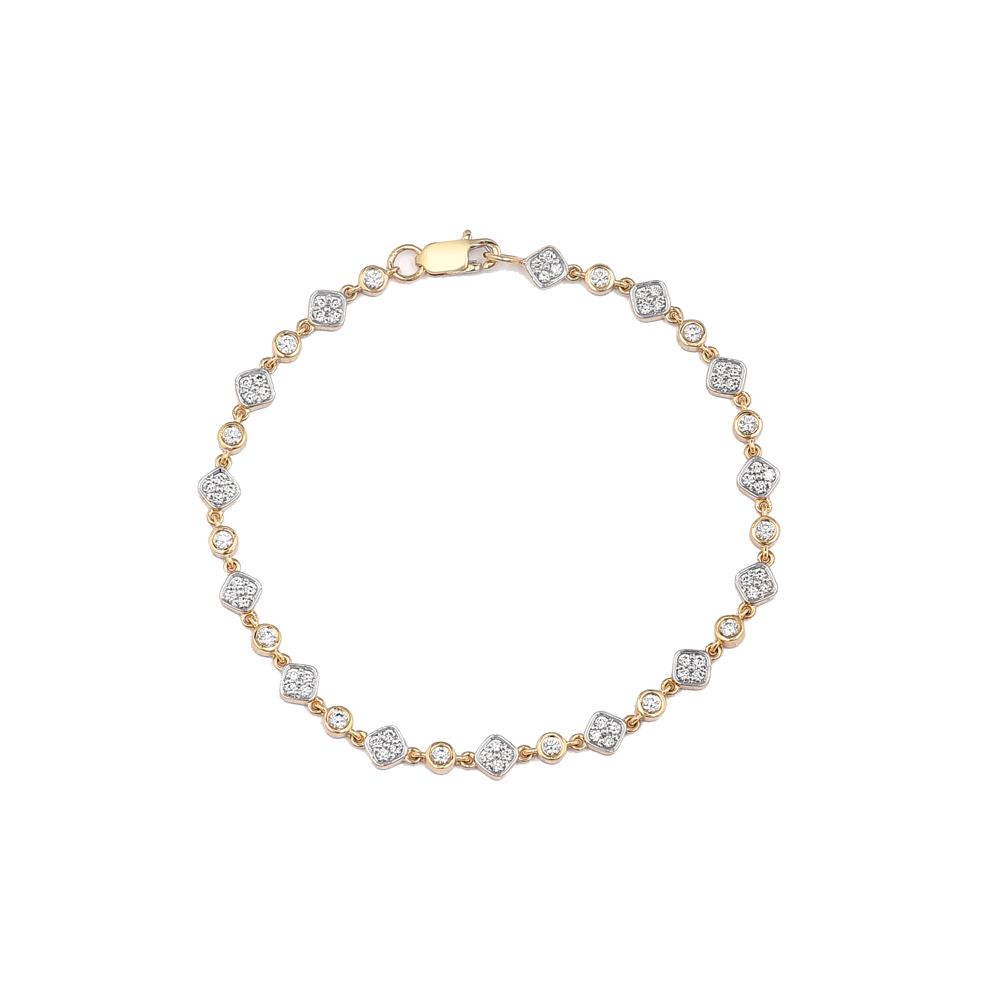 Diamond Bezel Tennis Bracelet