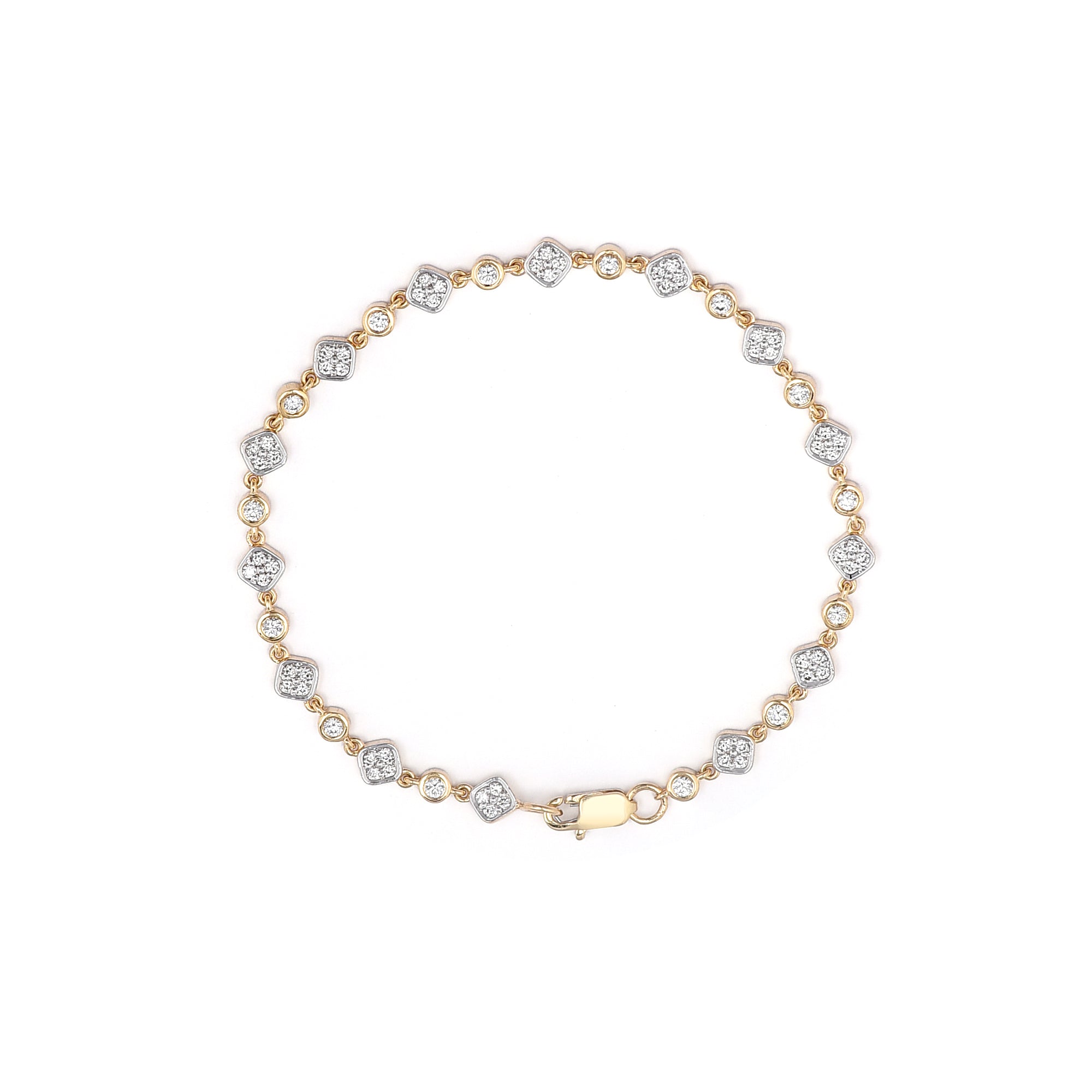 Diamond Bezel Tennis Bracelet