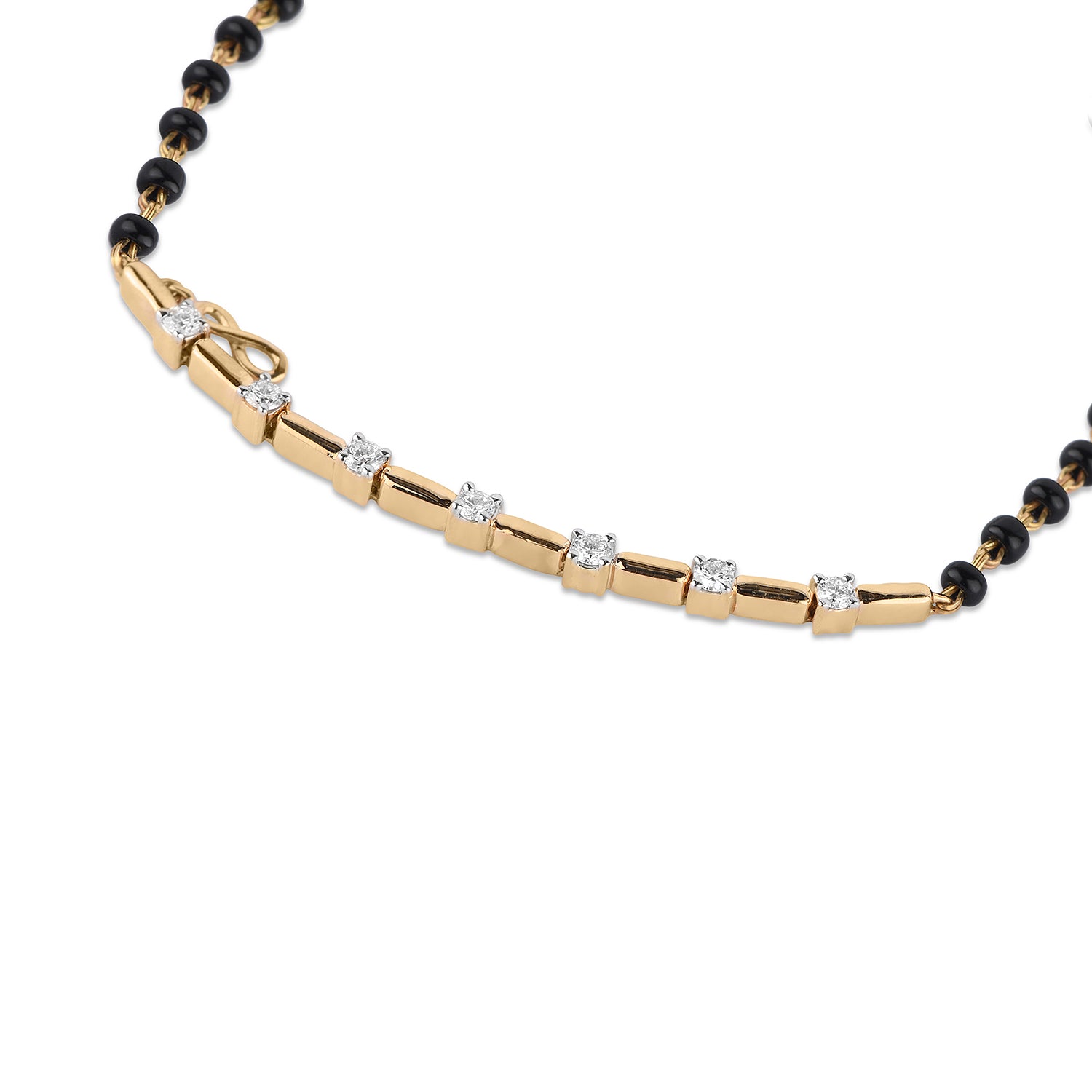 Modern Mangalsutra Diamond Bracelet