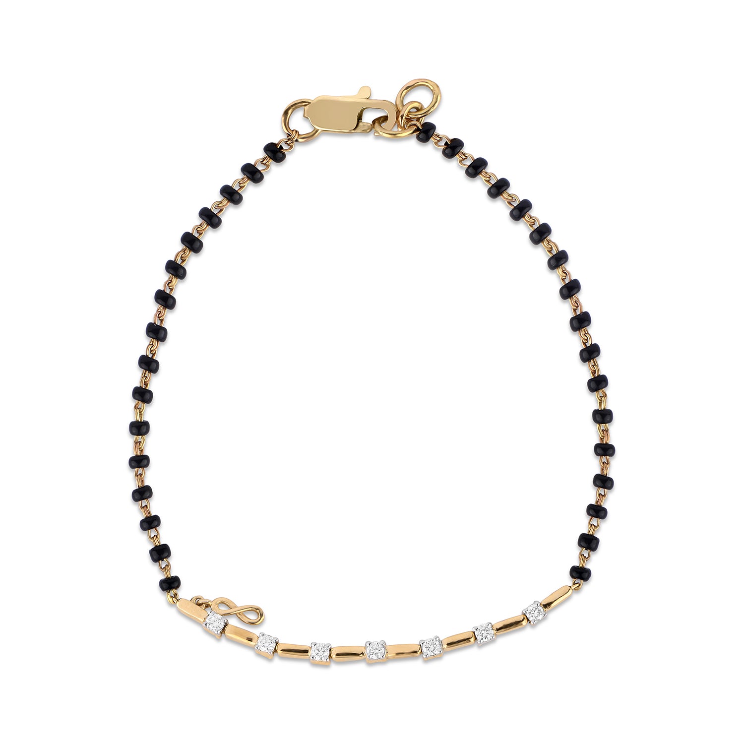 Modern Mangalsutra Diamond Bracelet