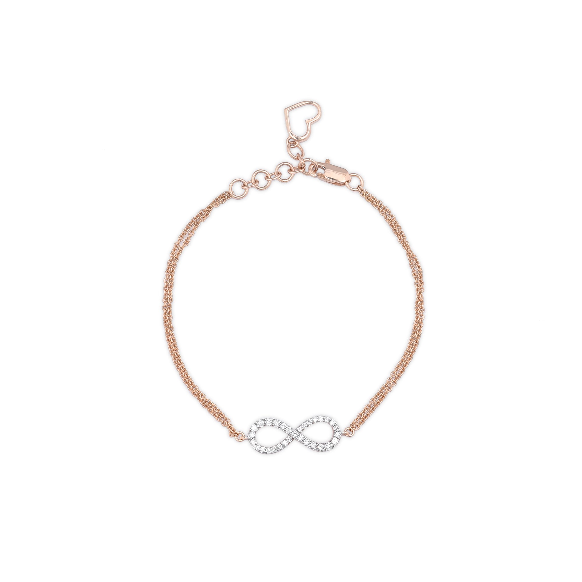 Infinity Diamond Circle Bracelet