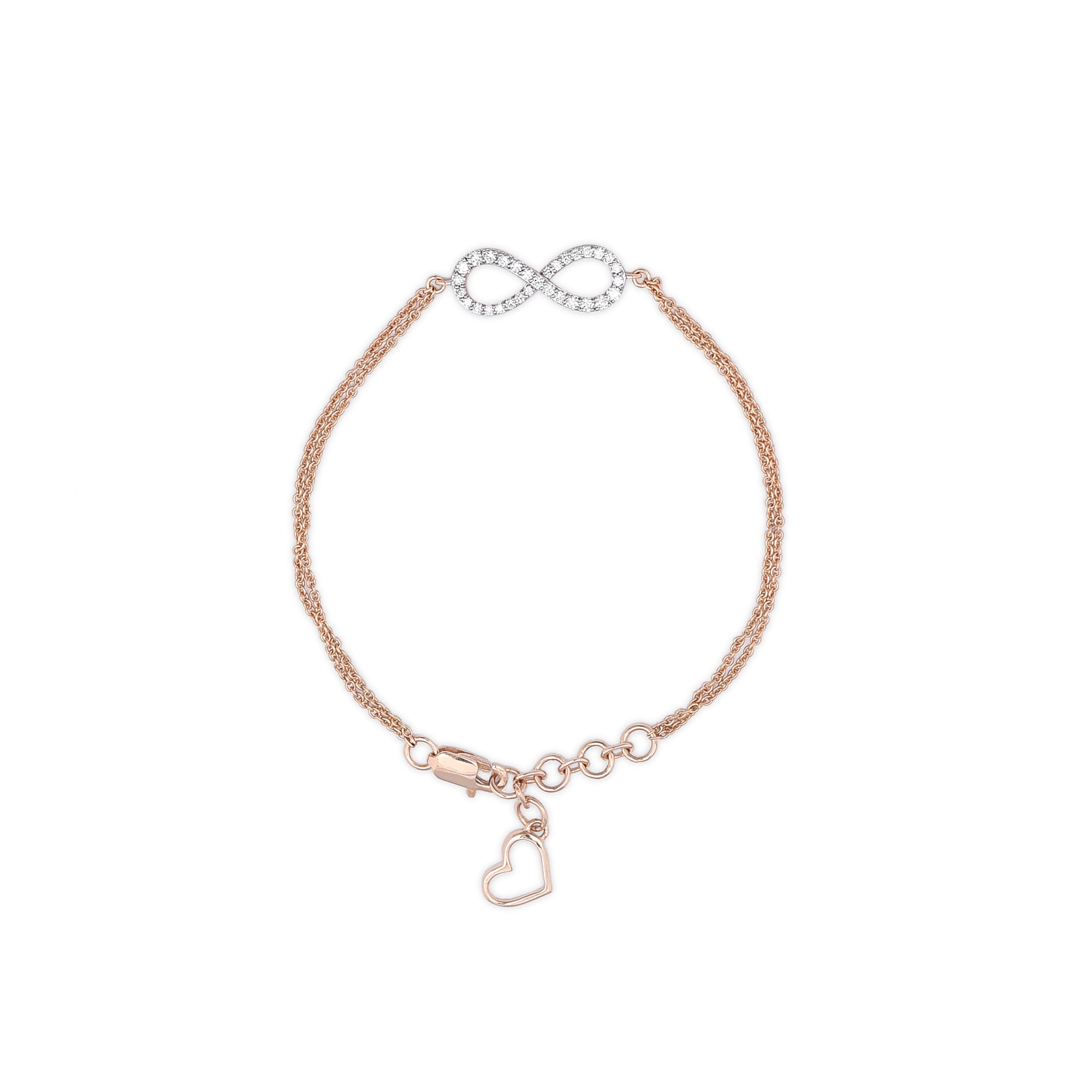 Infinity Diamond Circle Bracelet