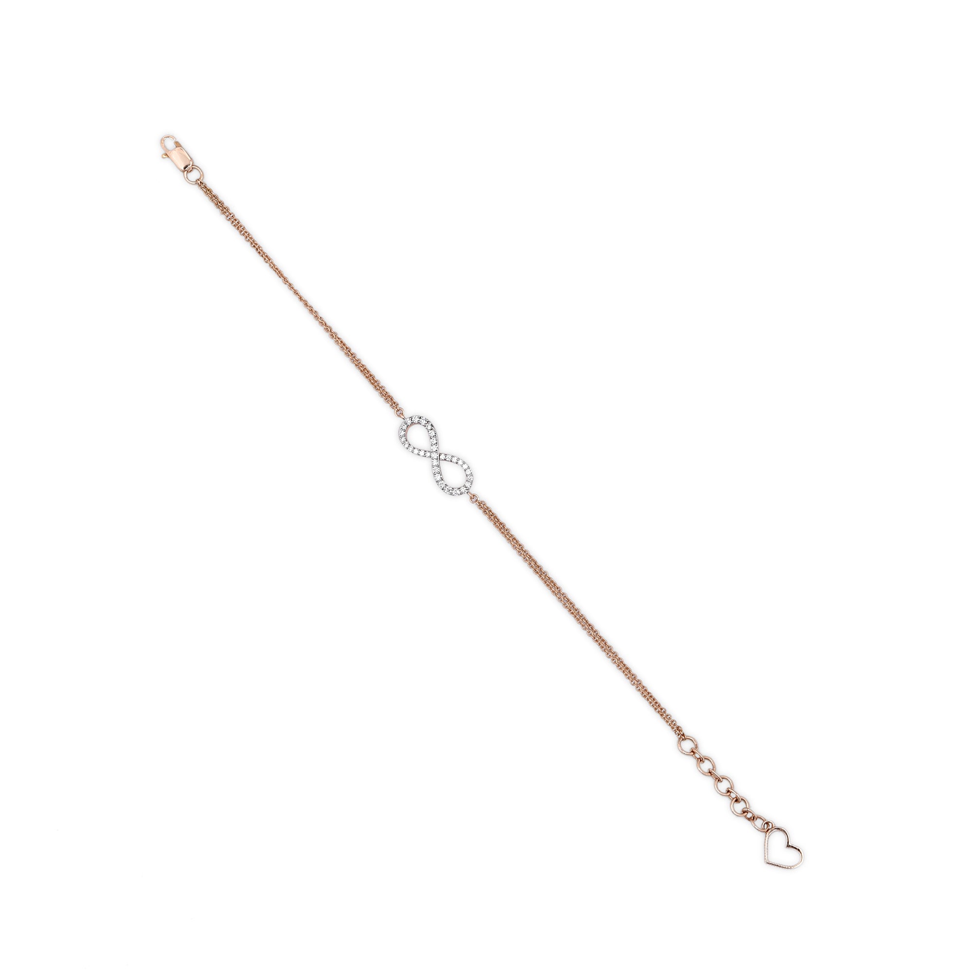 Infinity Diamond Circle Bracelet