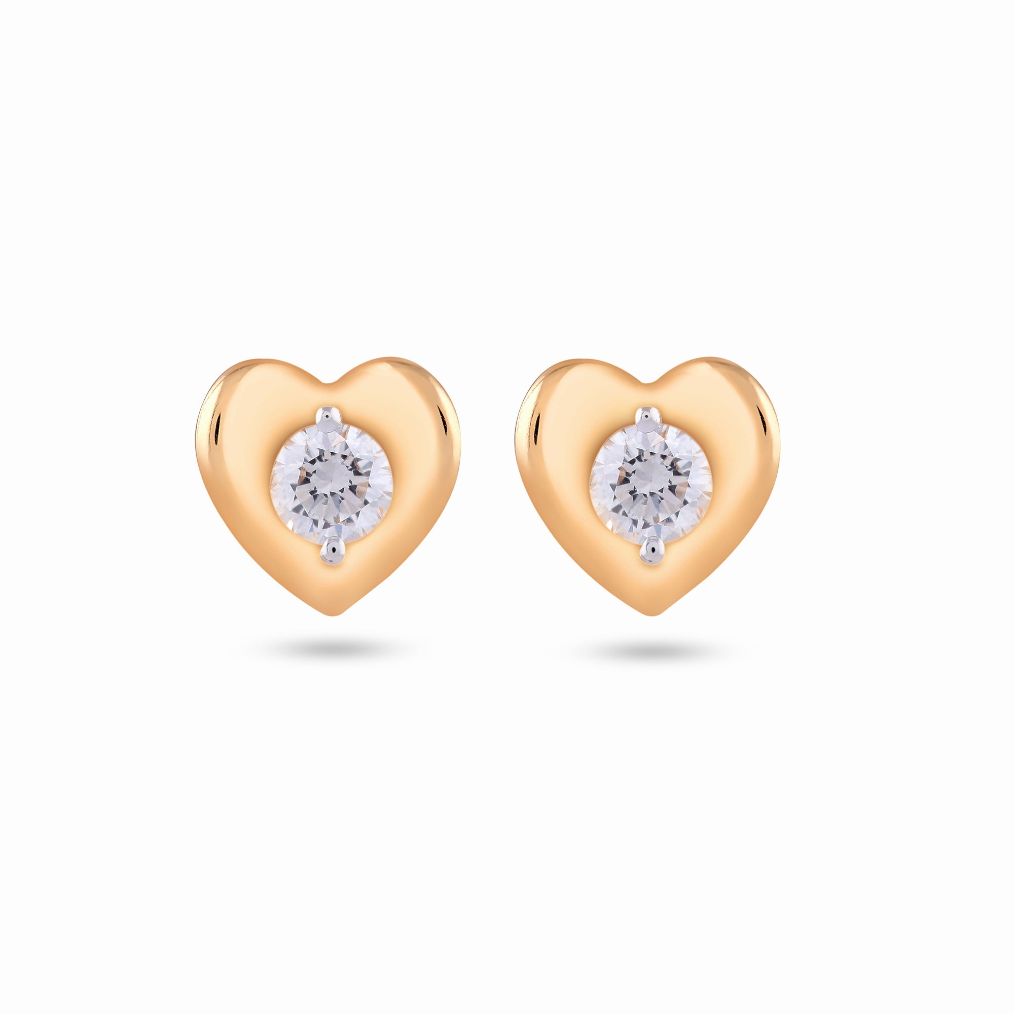 Baby Heart diamond Studs