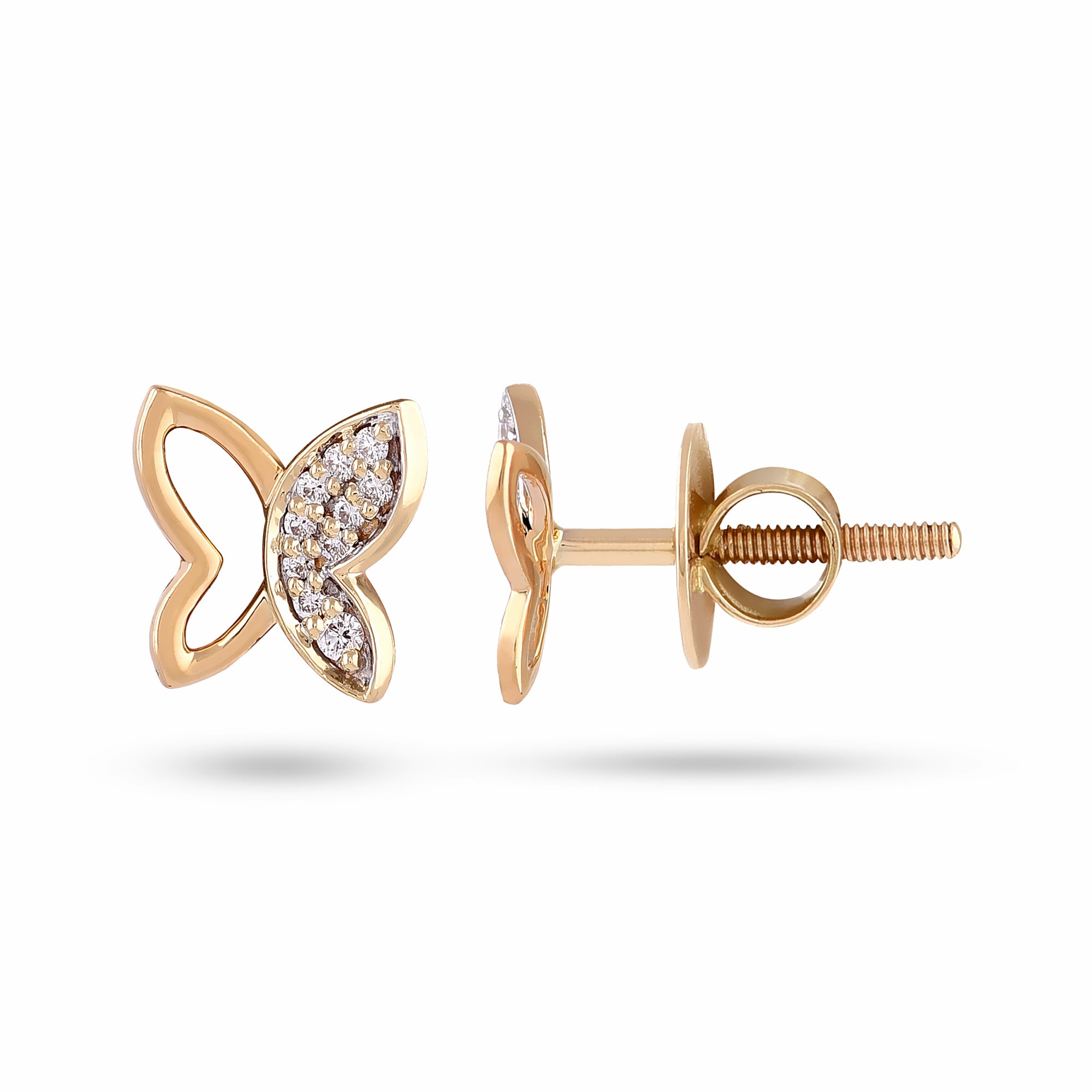 Butterfly Diamond Studs