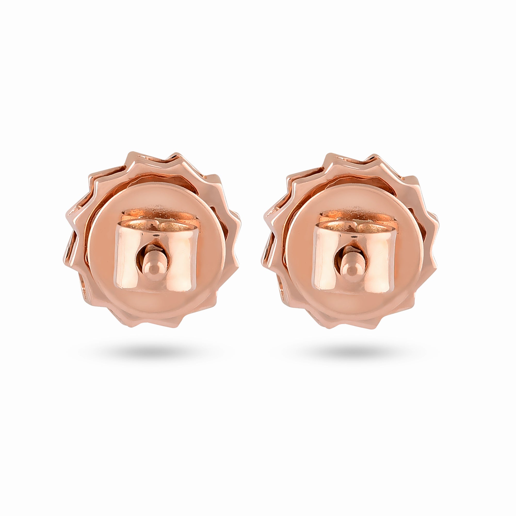 Two way wearable Jacket Stud Earrings  in Illusion setting