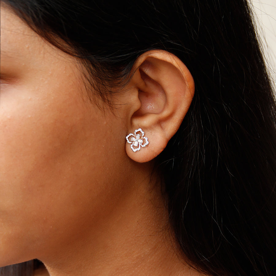Flora Daimond Earrings