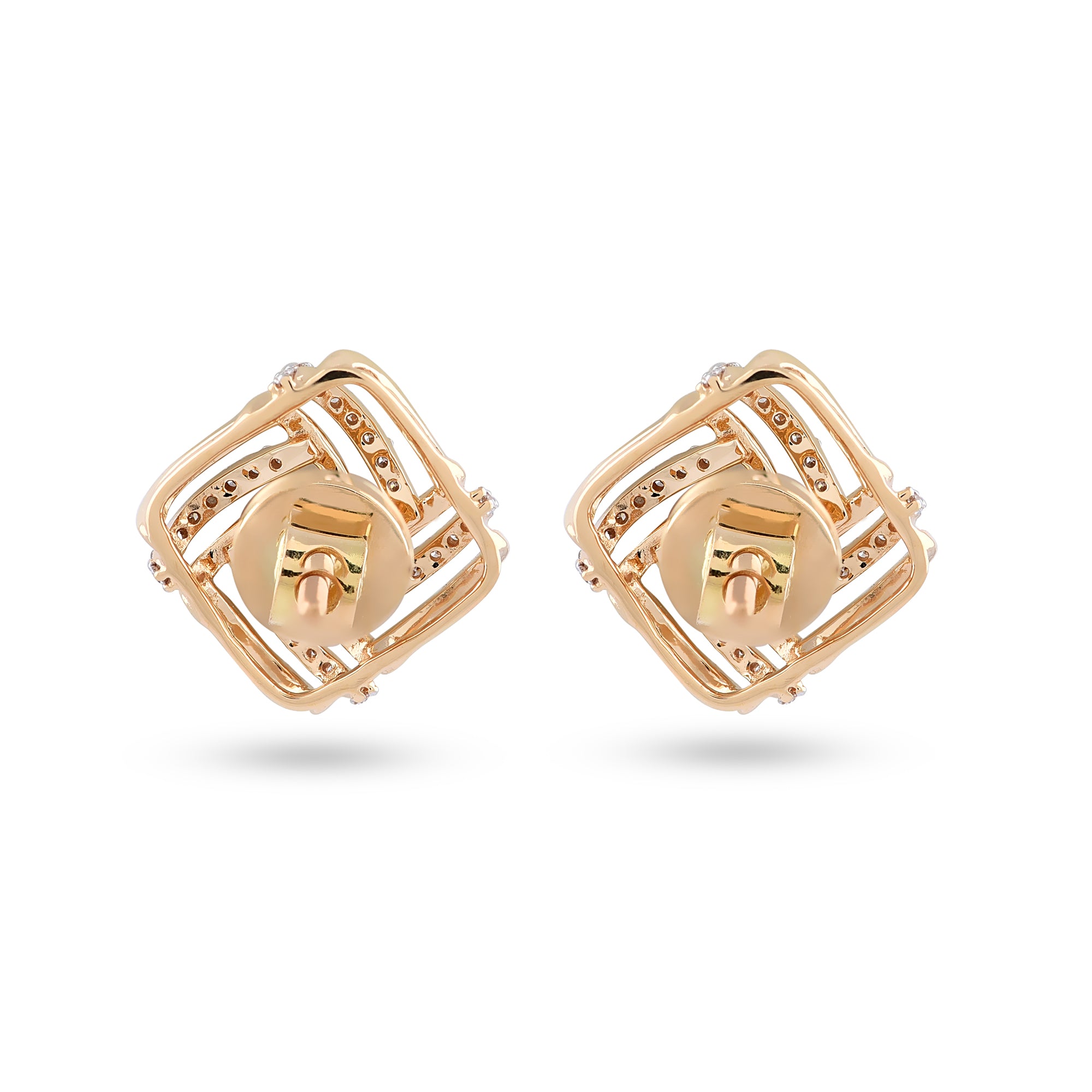 Classy Modern Diamond Earrings