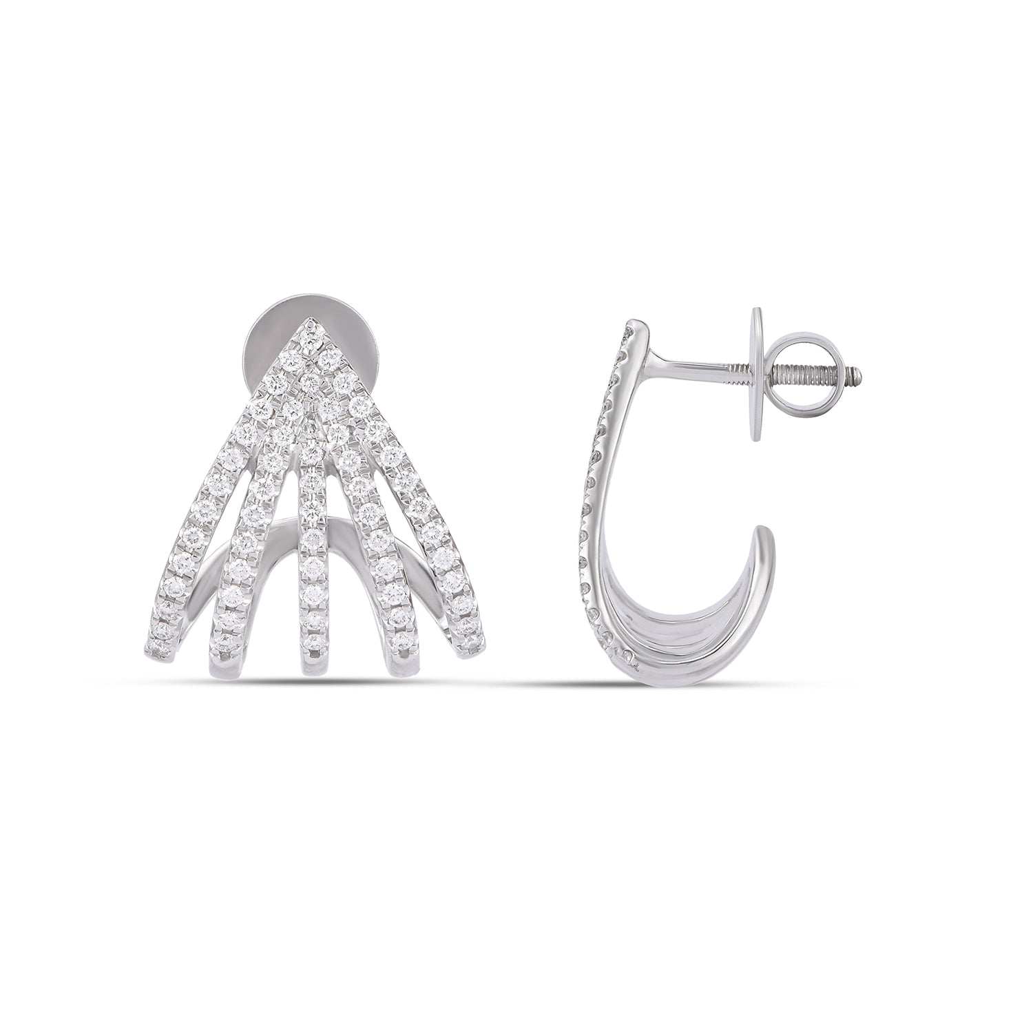 White fire Diamond Earirngs