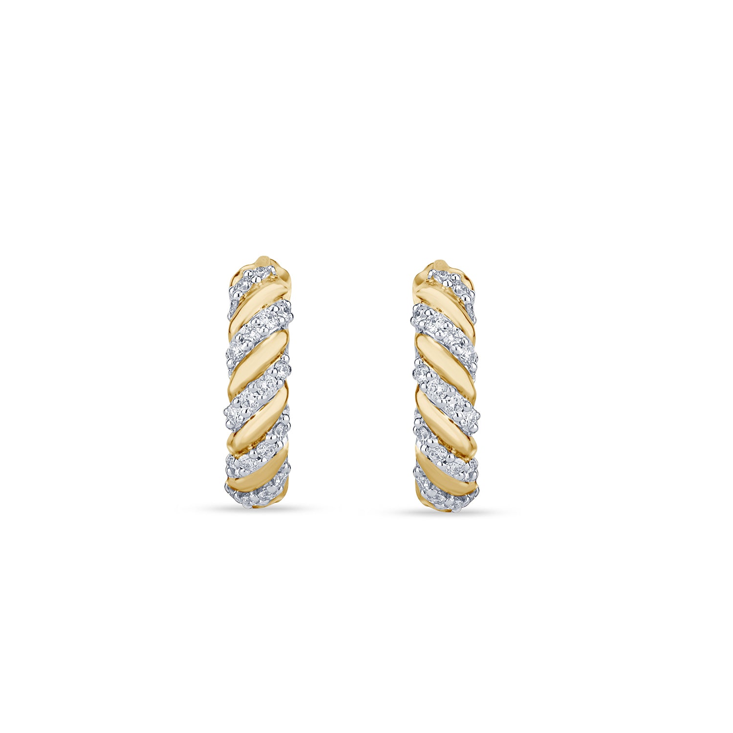 Twisted Rope Daimond Earrings