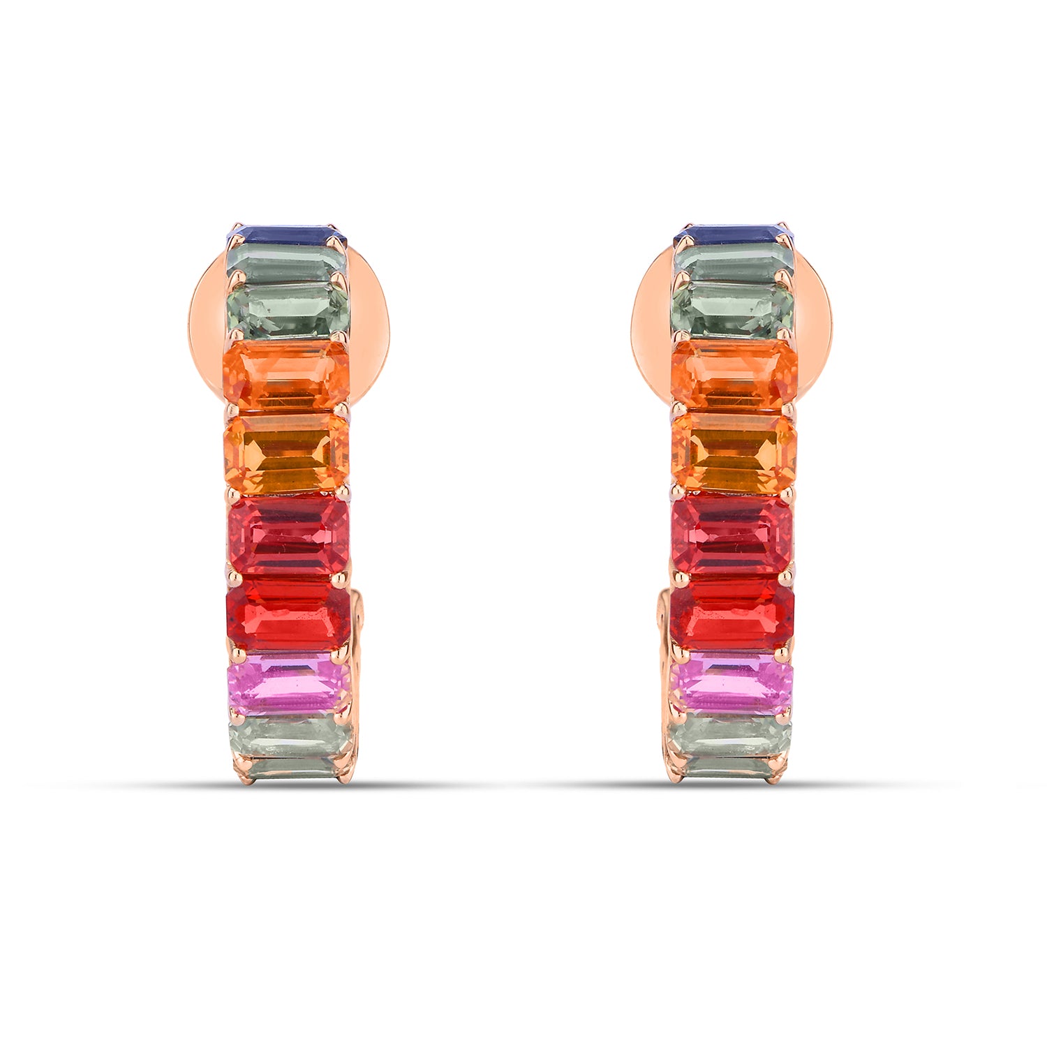 Rainbow Sapphire Earrings