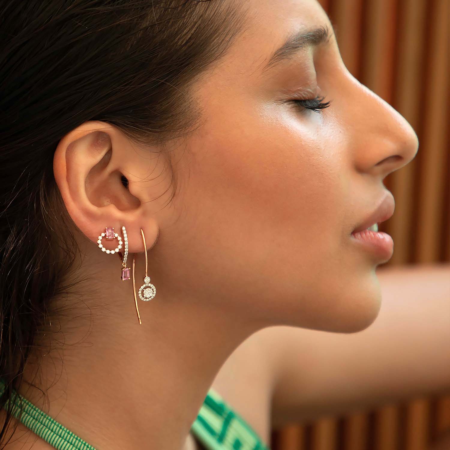 Long Pipe Diamond  Danglers