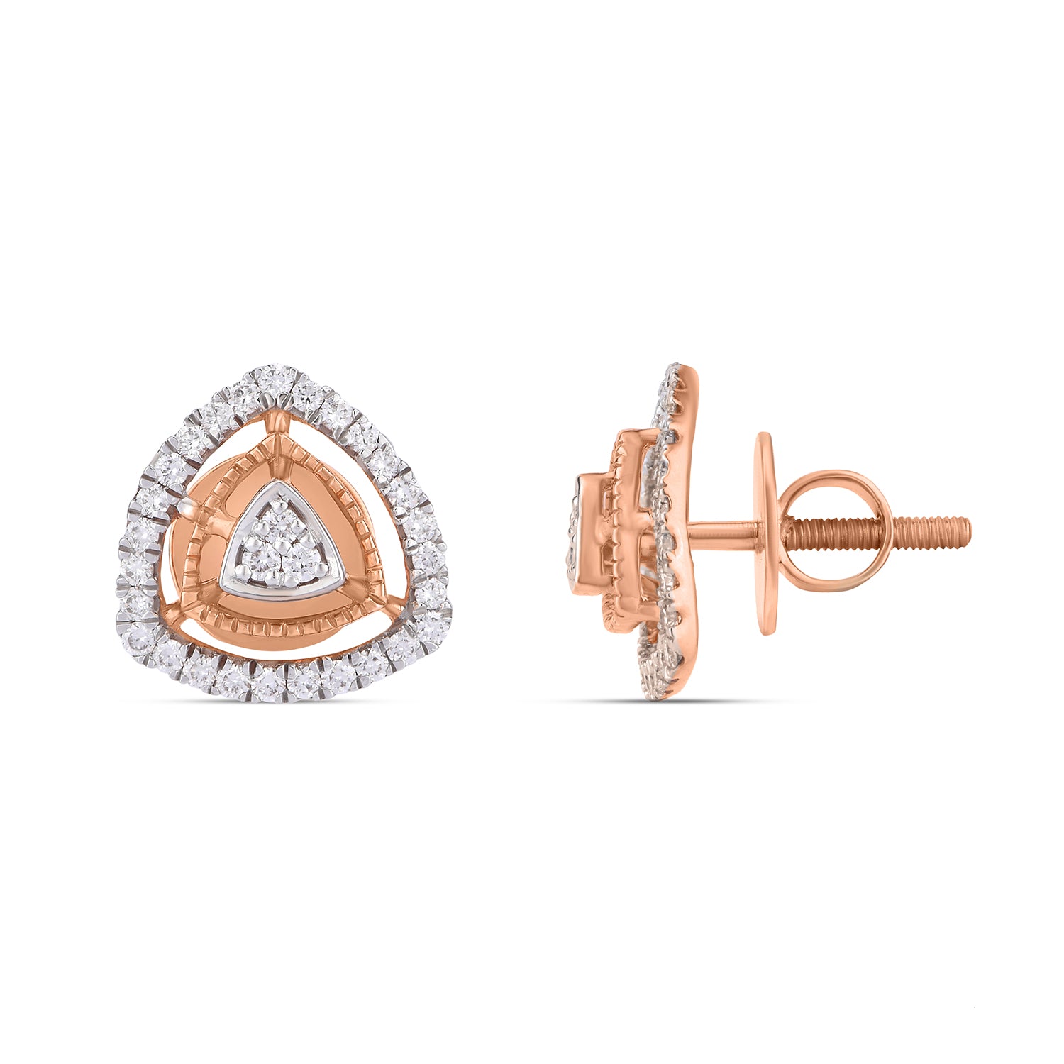 Trillian shaped Diamond Earring