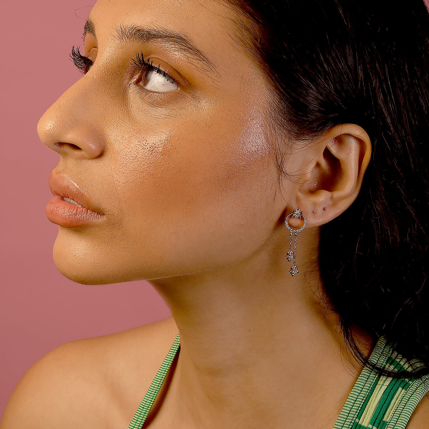 Star drop Daimond Earrings
