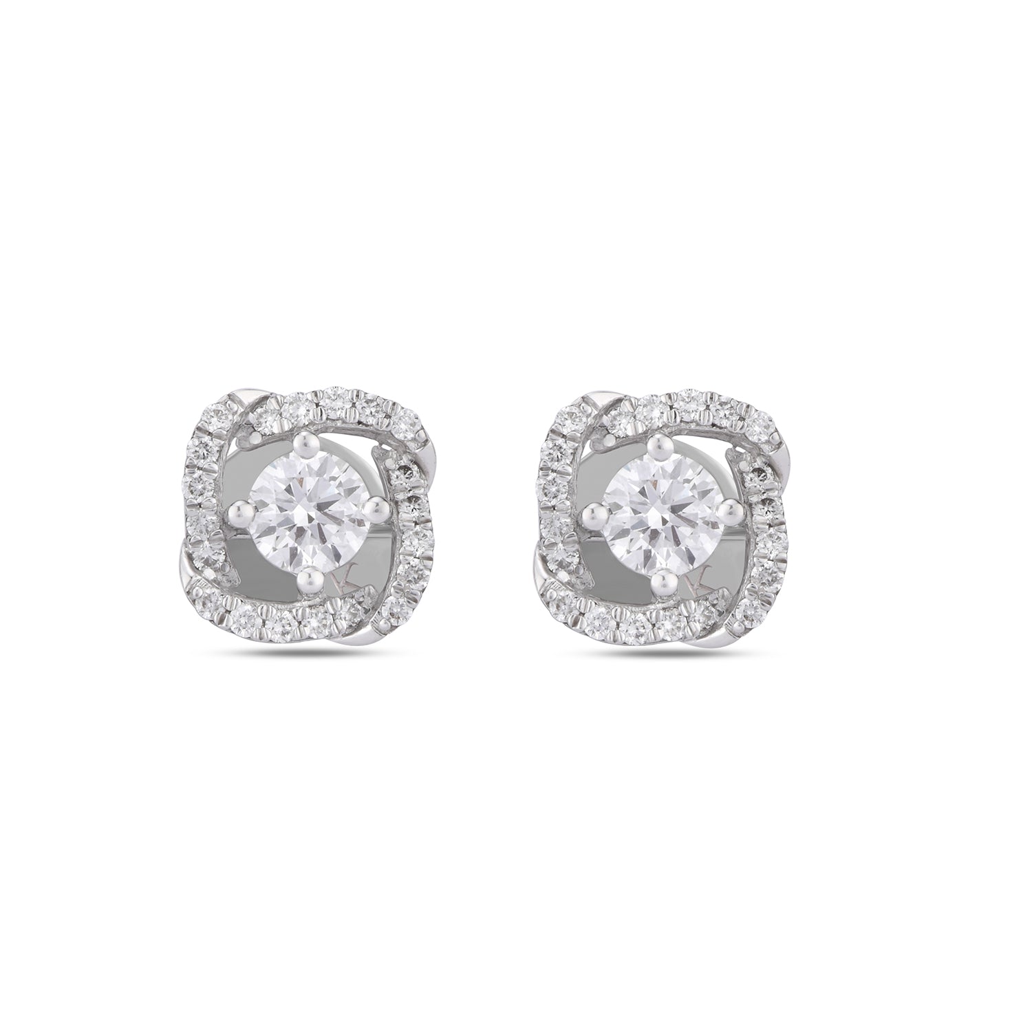 Mode Diamond Stud Earrings