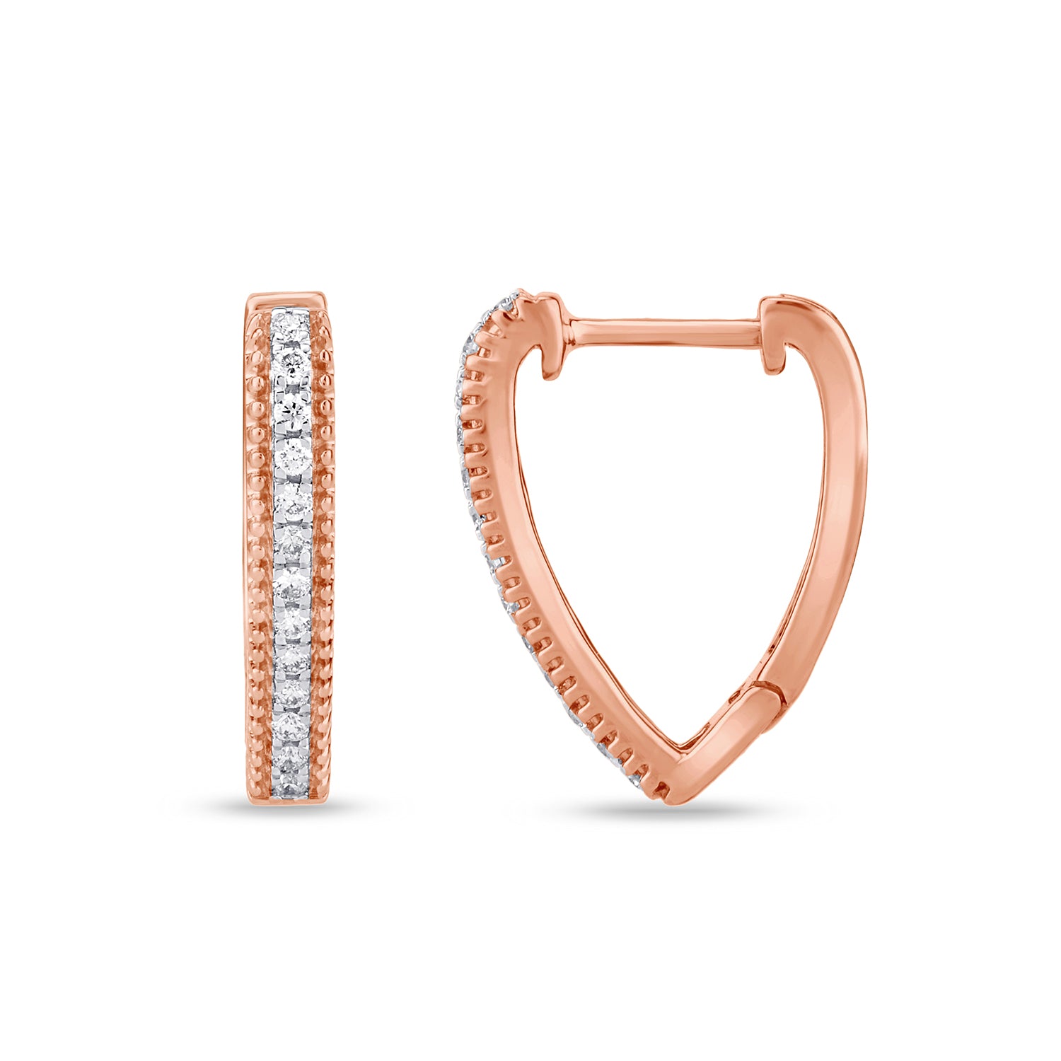 Single line v shapped diamond Huggies