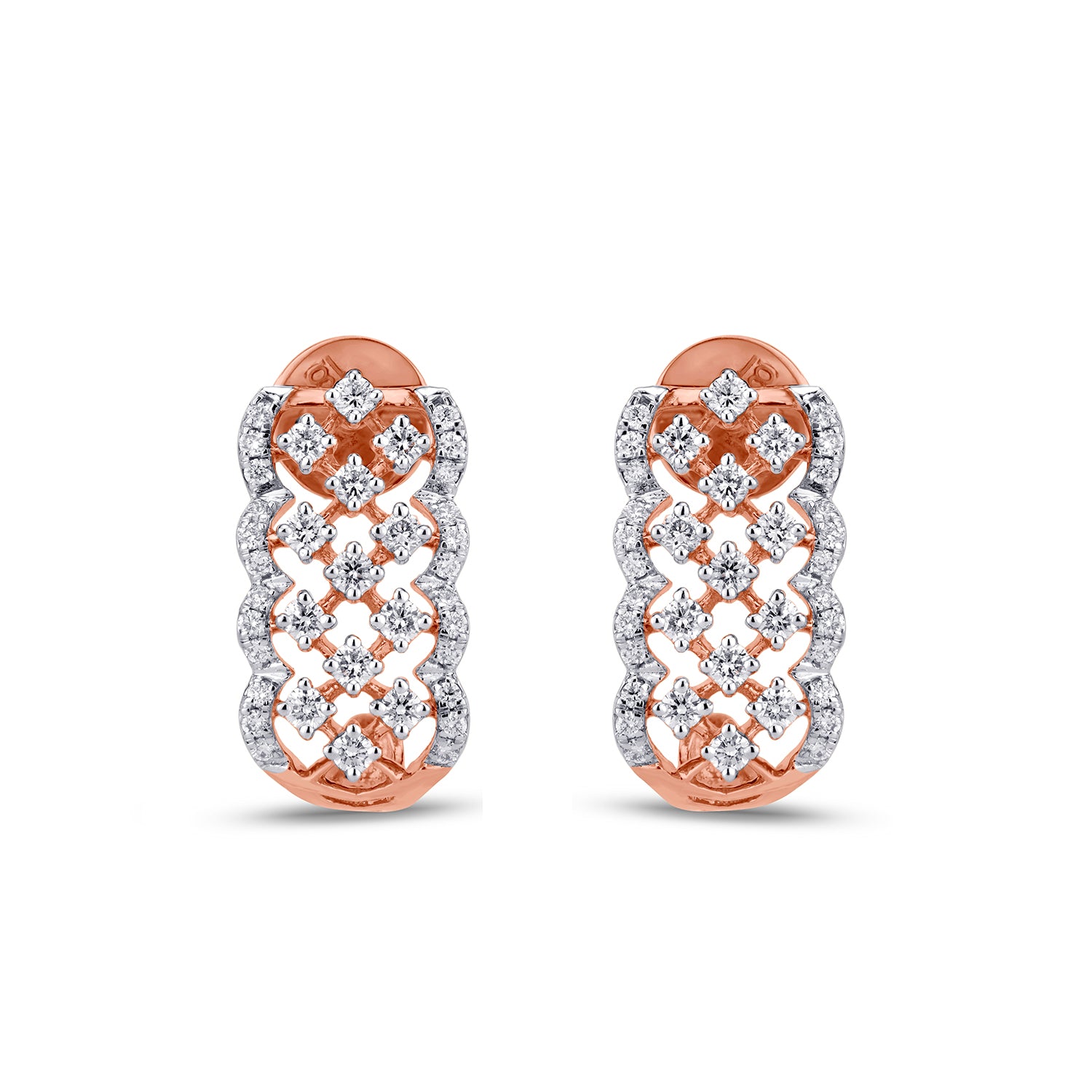 Diamond Cluster Earrings