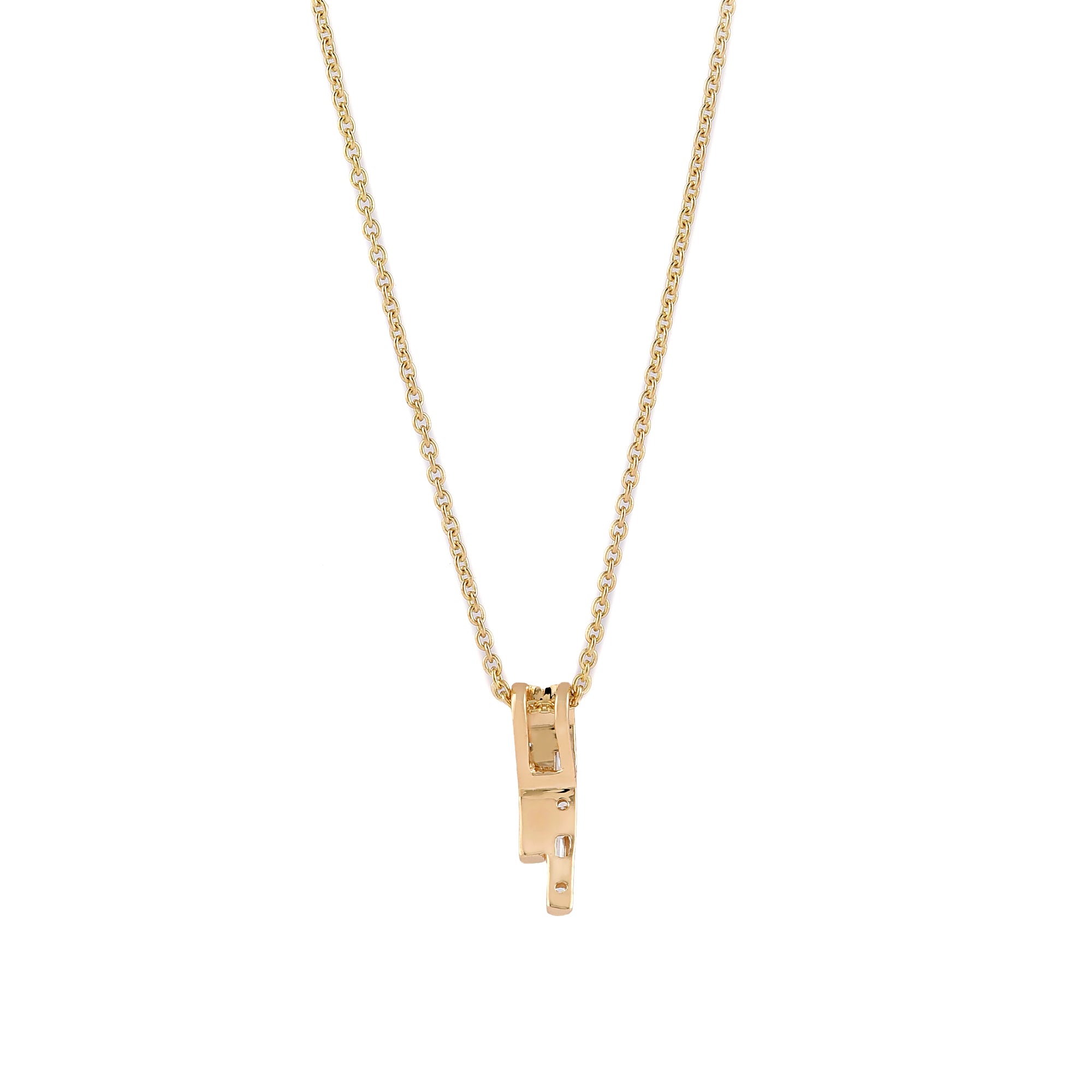 Diamond Bar Pendant Necklace