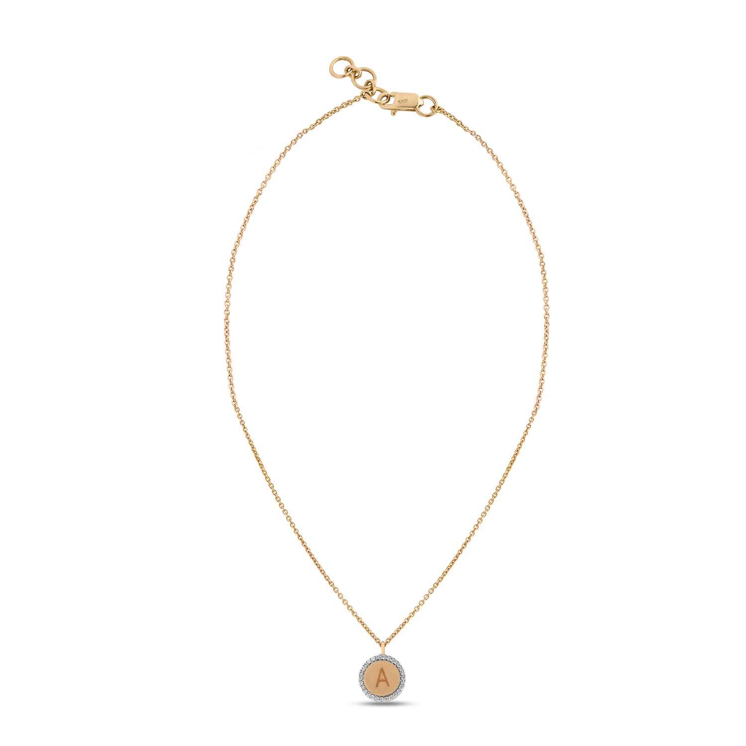 Custom Initial Charm Necklace