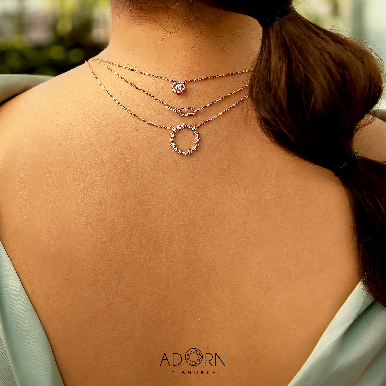 Classic Round Dianty Diamond Necklace
