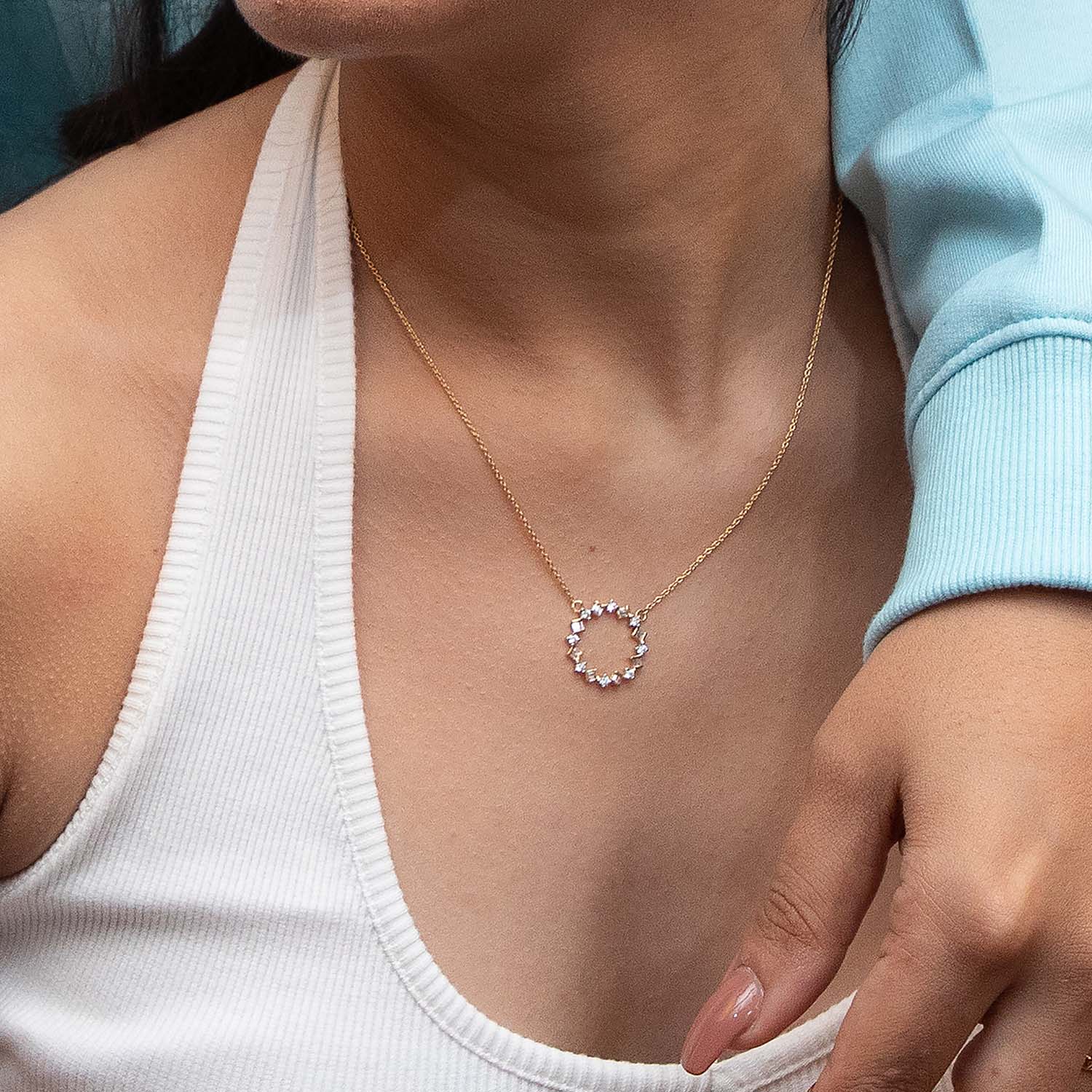Love Circle Diamond Necklace