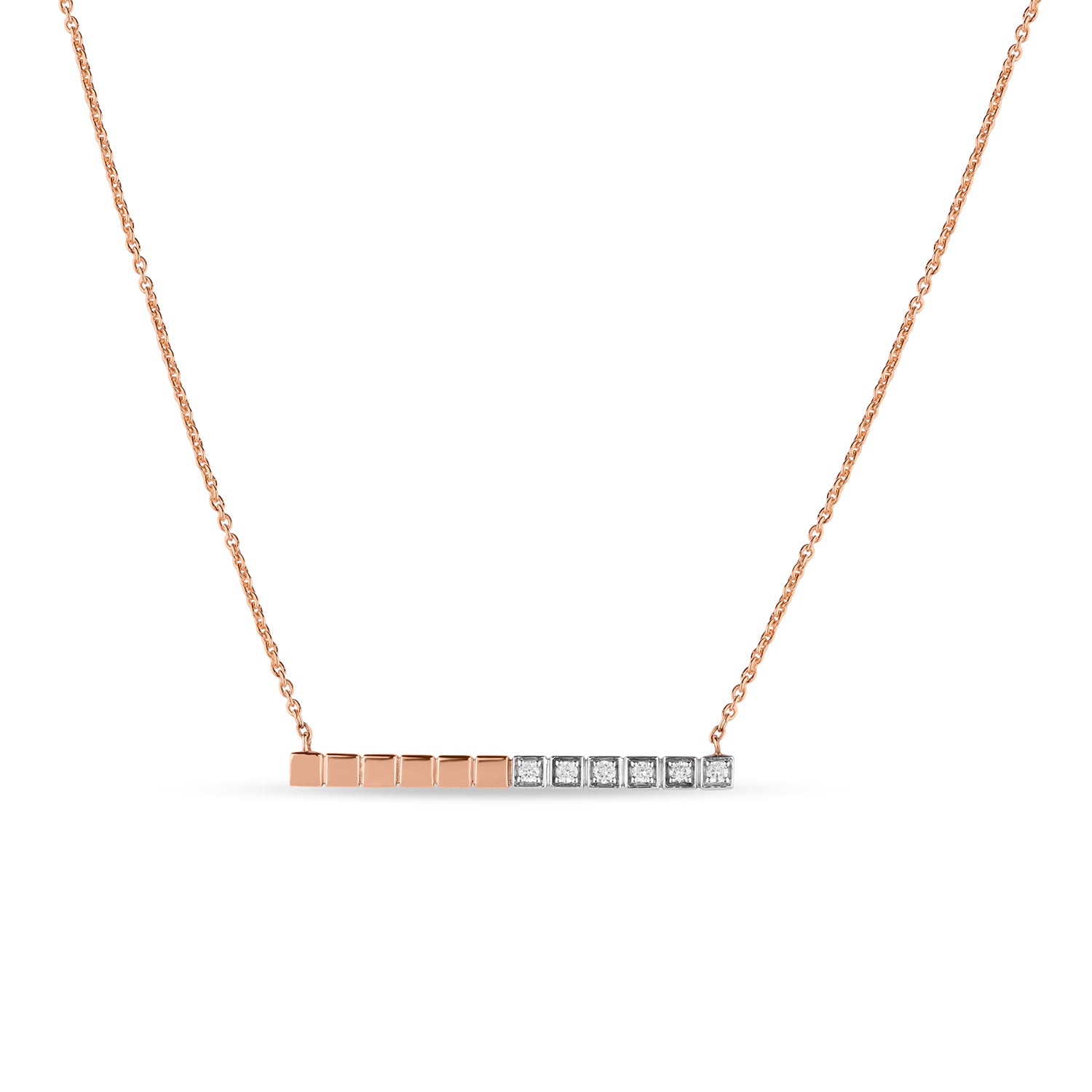 Eteched Bar Diamond Pendant