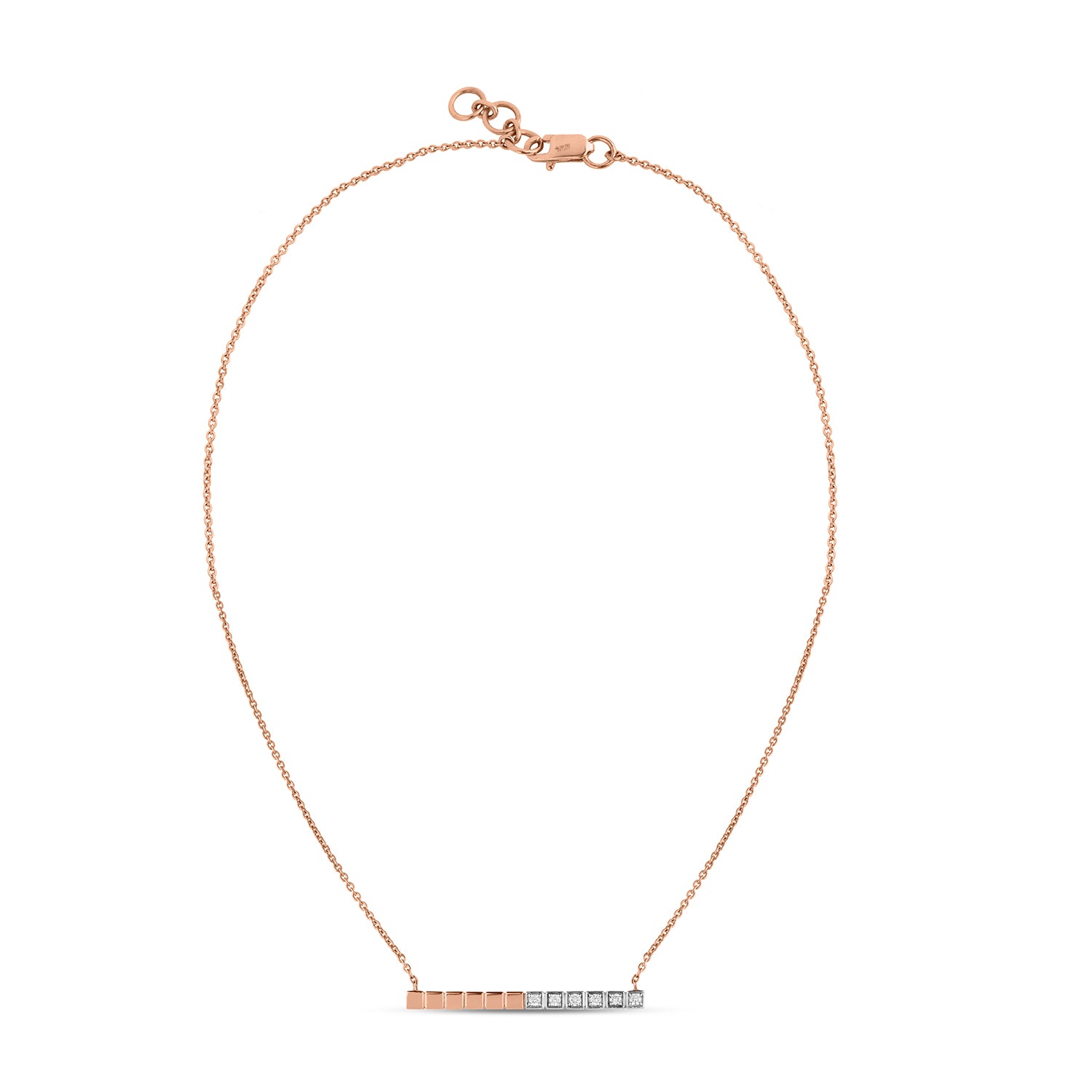 Eteched Bar Diamond Pendant