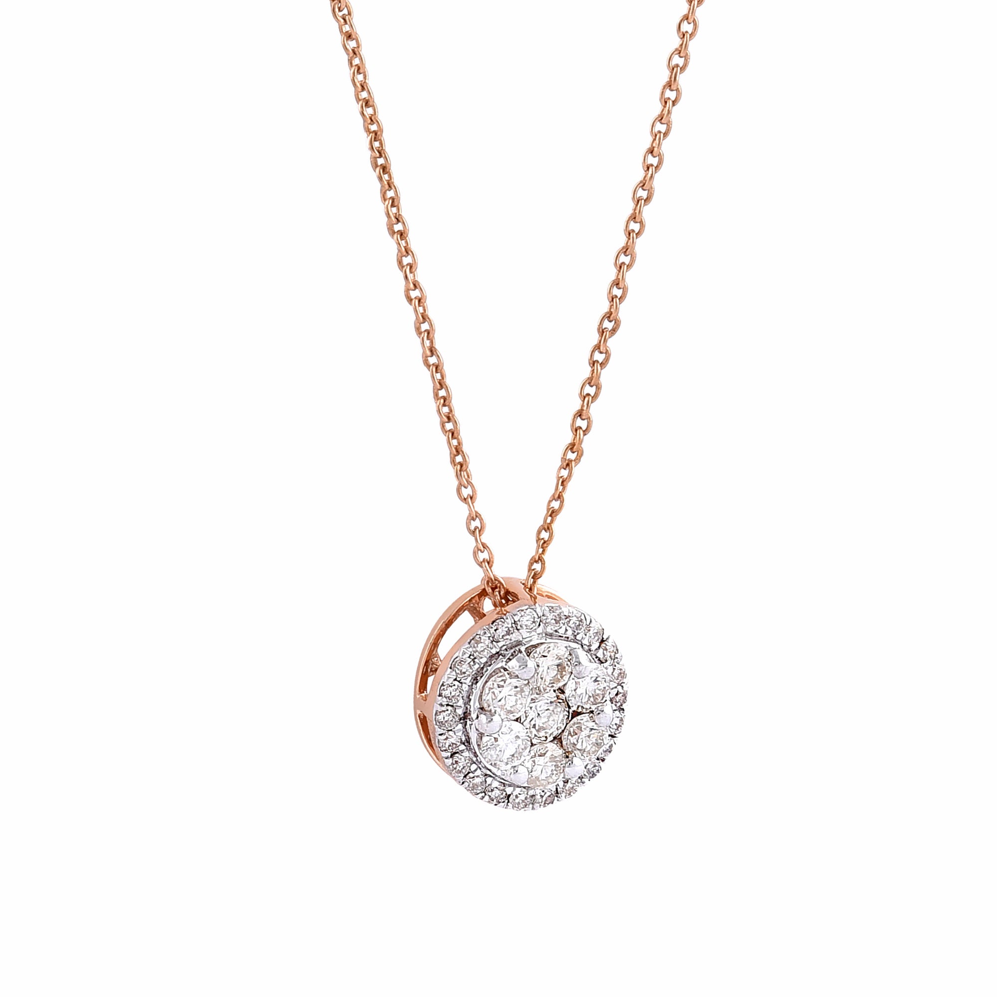 Composite Round Diamond Necklace