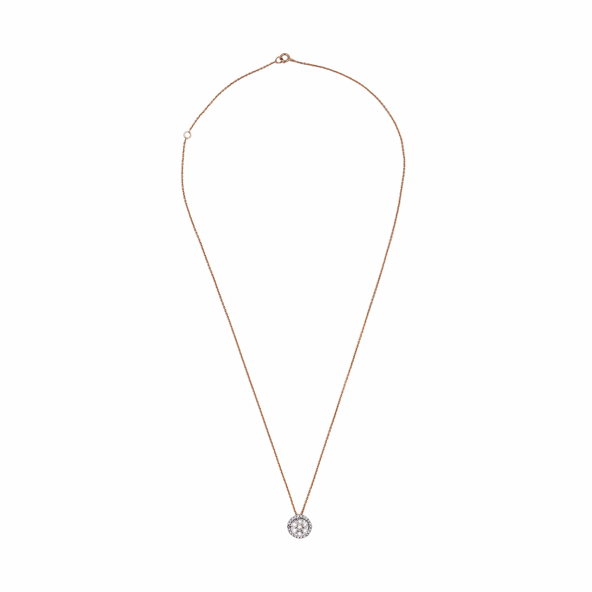 Composite Round Diamond Necklace