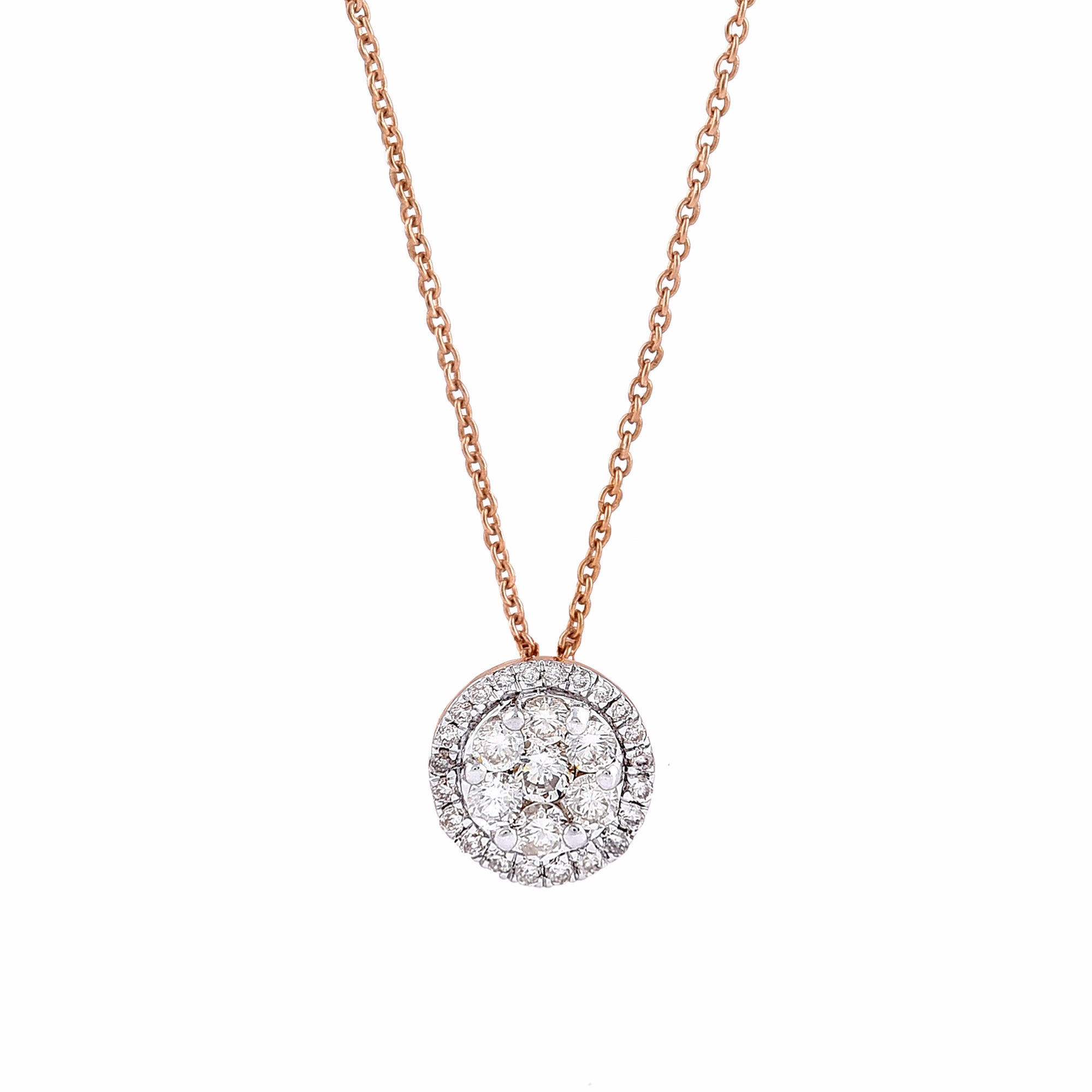 Composite Round Diamond Necklace