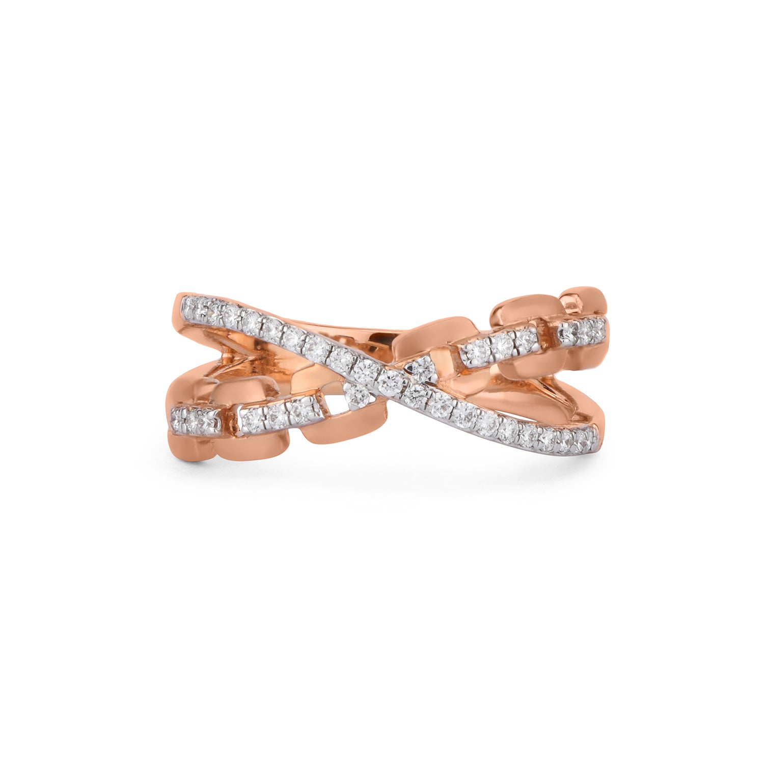 Matte Finish Cuban Diamond Statment Ring