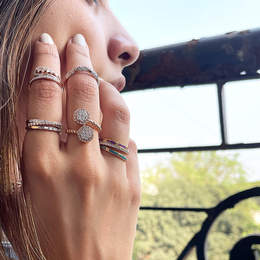 Multi Shaped Diamond Ring