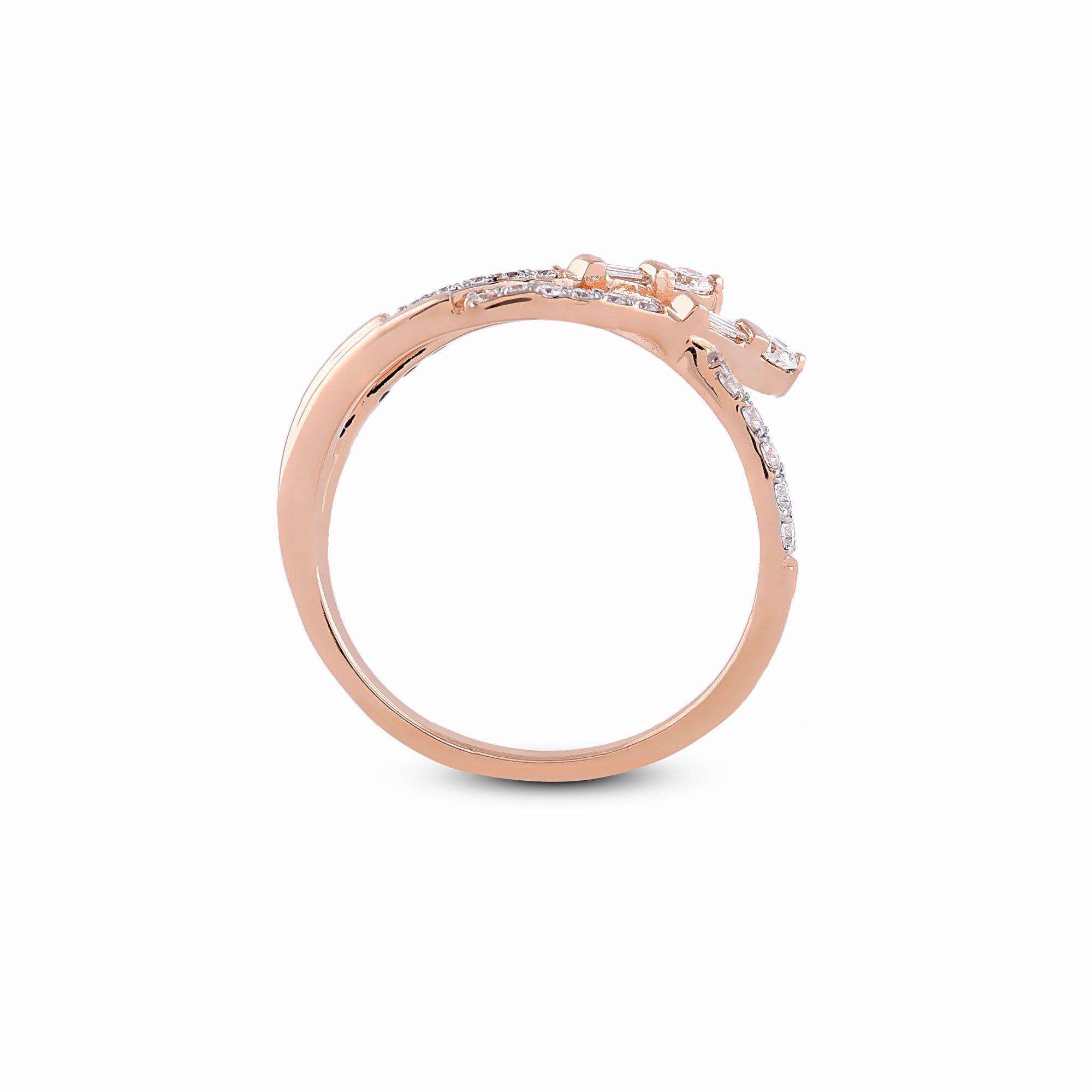 Multi Diamond Crossover Ring