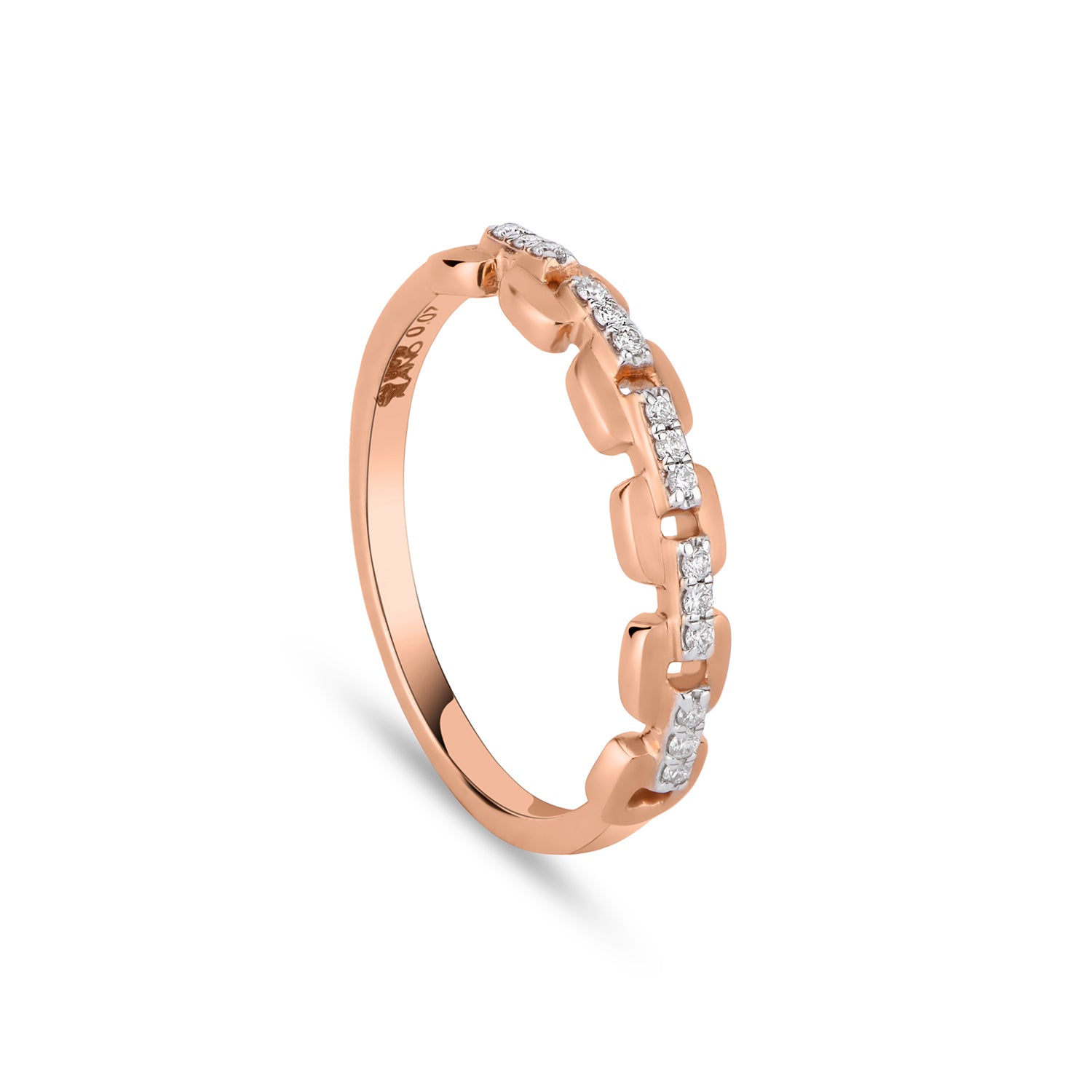 Matte Finish Cuban Diamond Ring