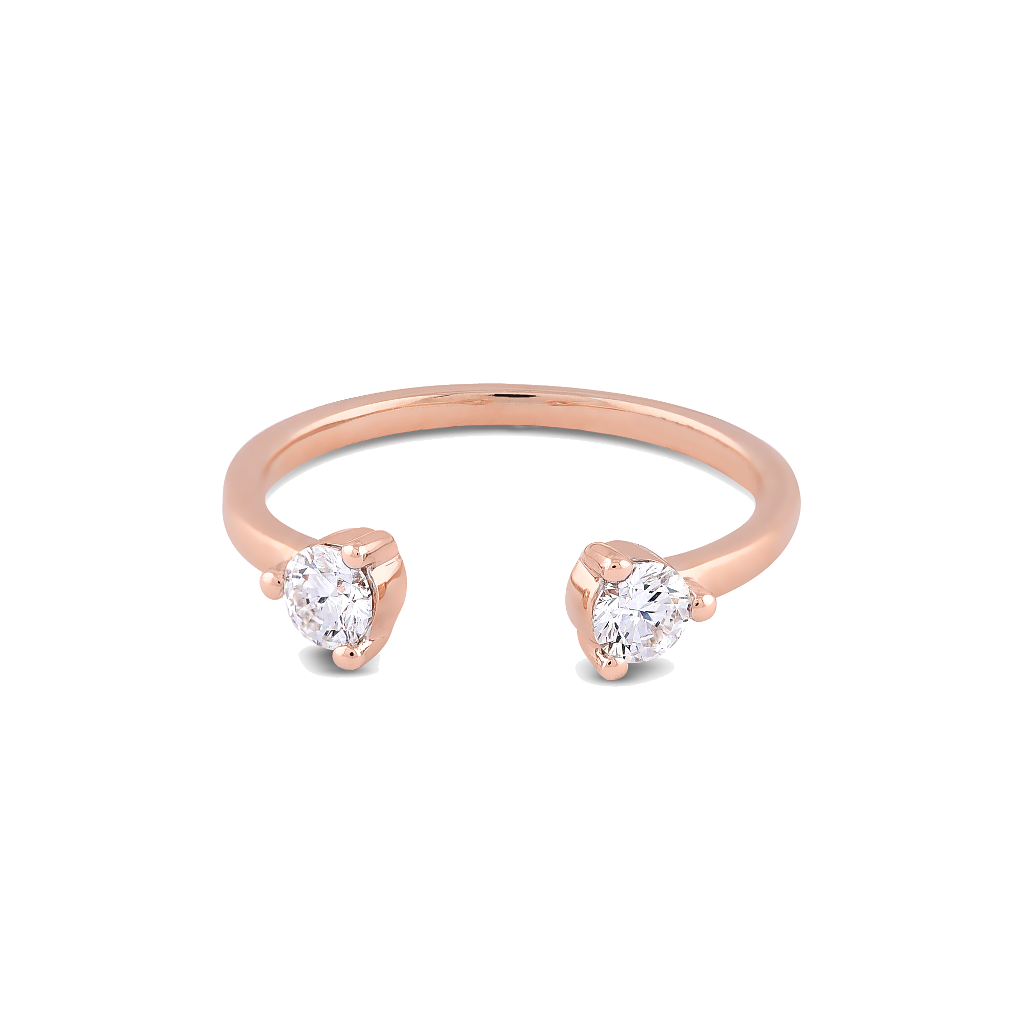 Open Stud Diamond Ring