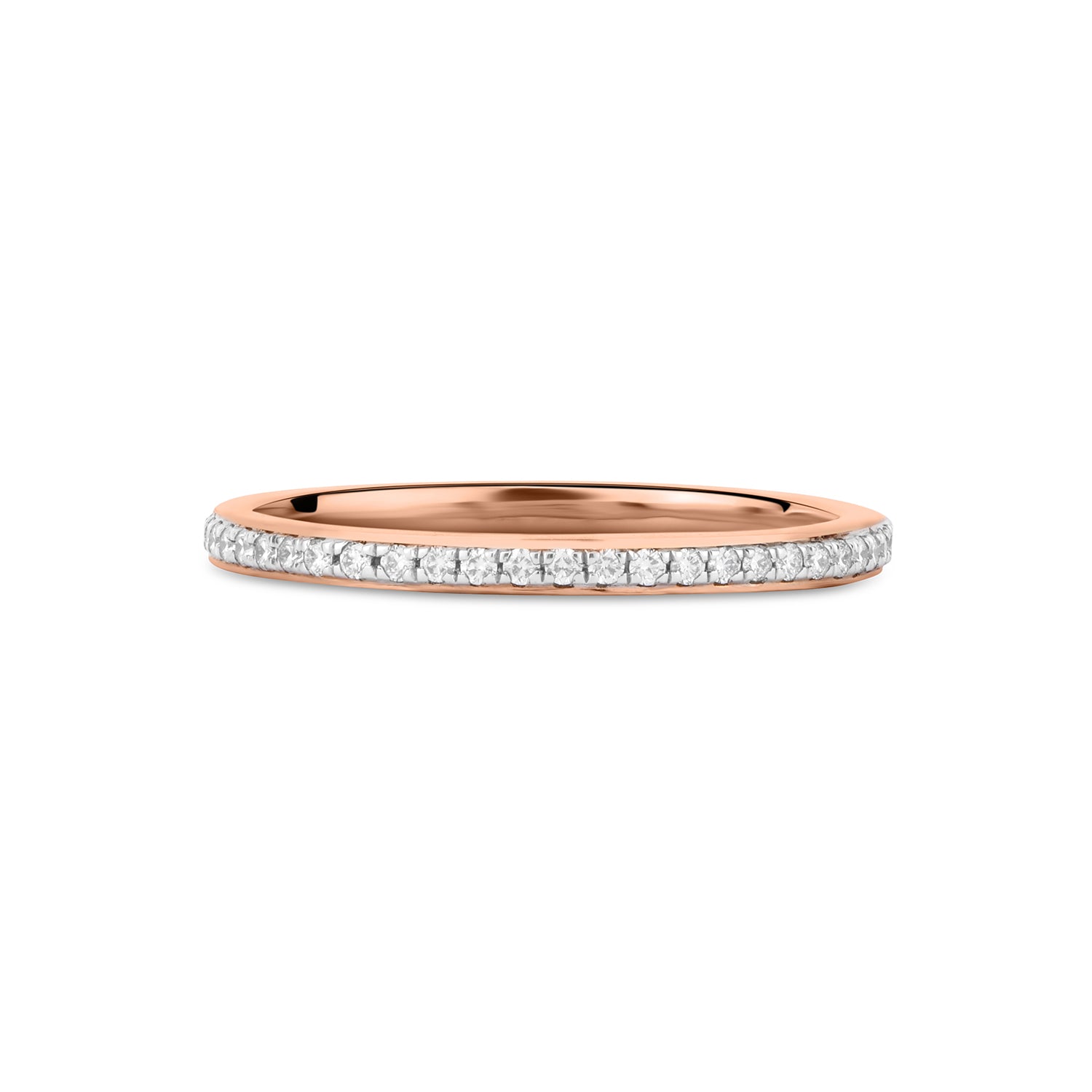 Stackable Light weight Diamond Eternity Band