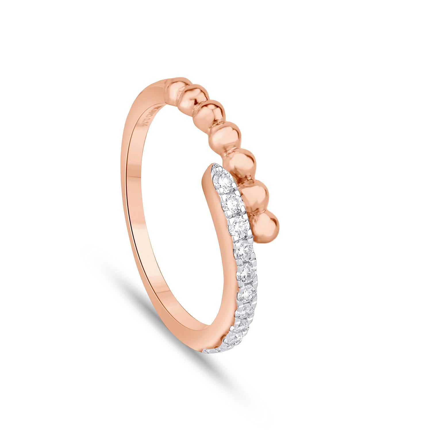 Half Bubble Diamond Band