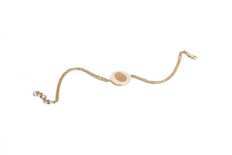 Fingerprint Bracelet - 14k yellow gold