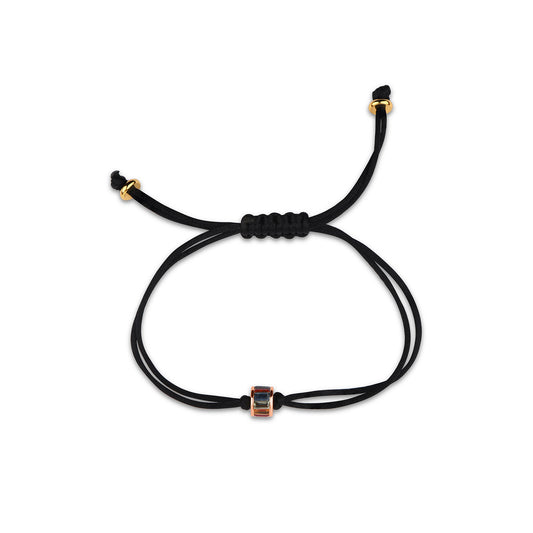 Rainbow Sapphire Bagguate  Macrame Bracelet