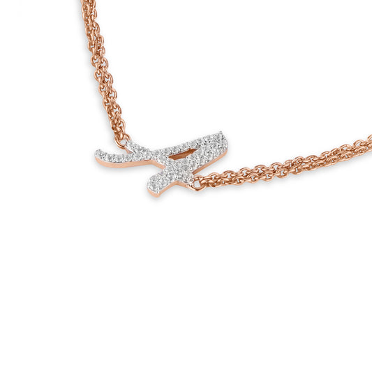 Custom initial Diamond Chain Bracelet