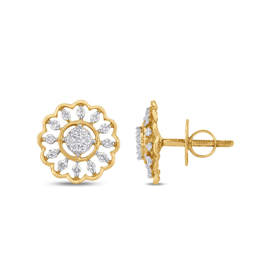 Arty Diamond Earrings