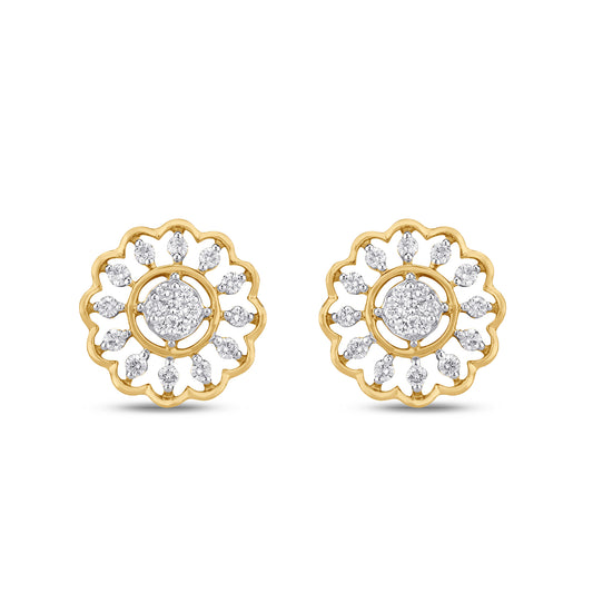 Arty Diamond Earrings