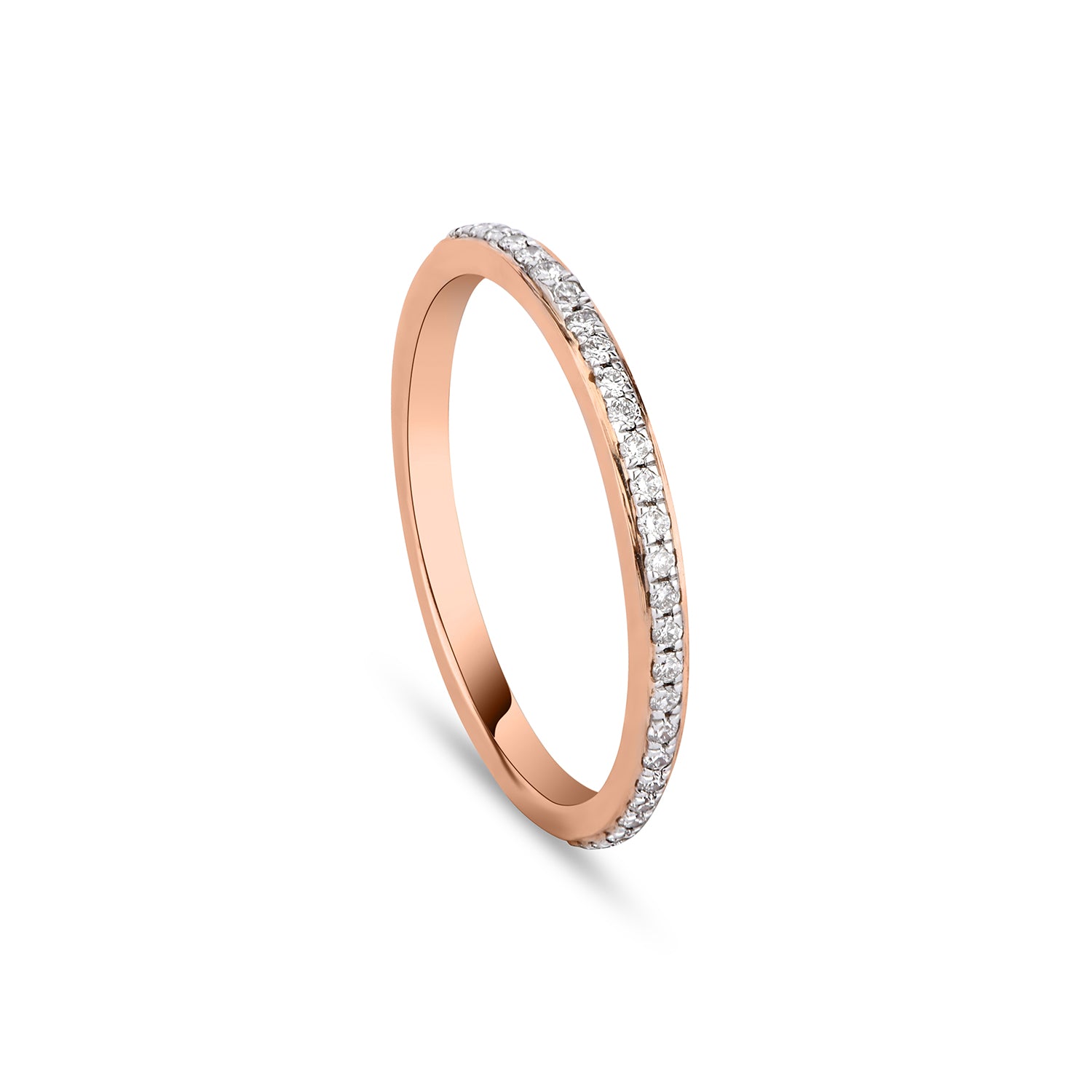 Customizable 14k Gold Diamond Ring Cluster Diamond Ring Half Eternity Gift  Ring For Sale at 1stDibs