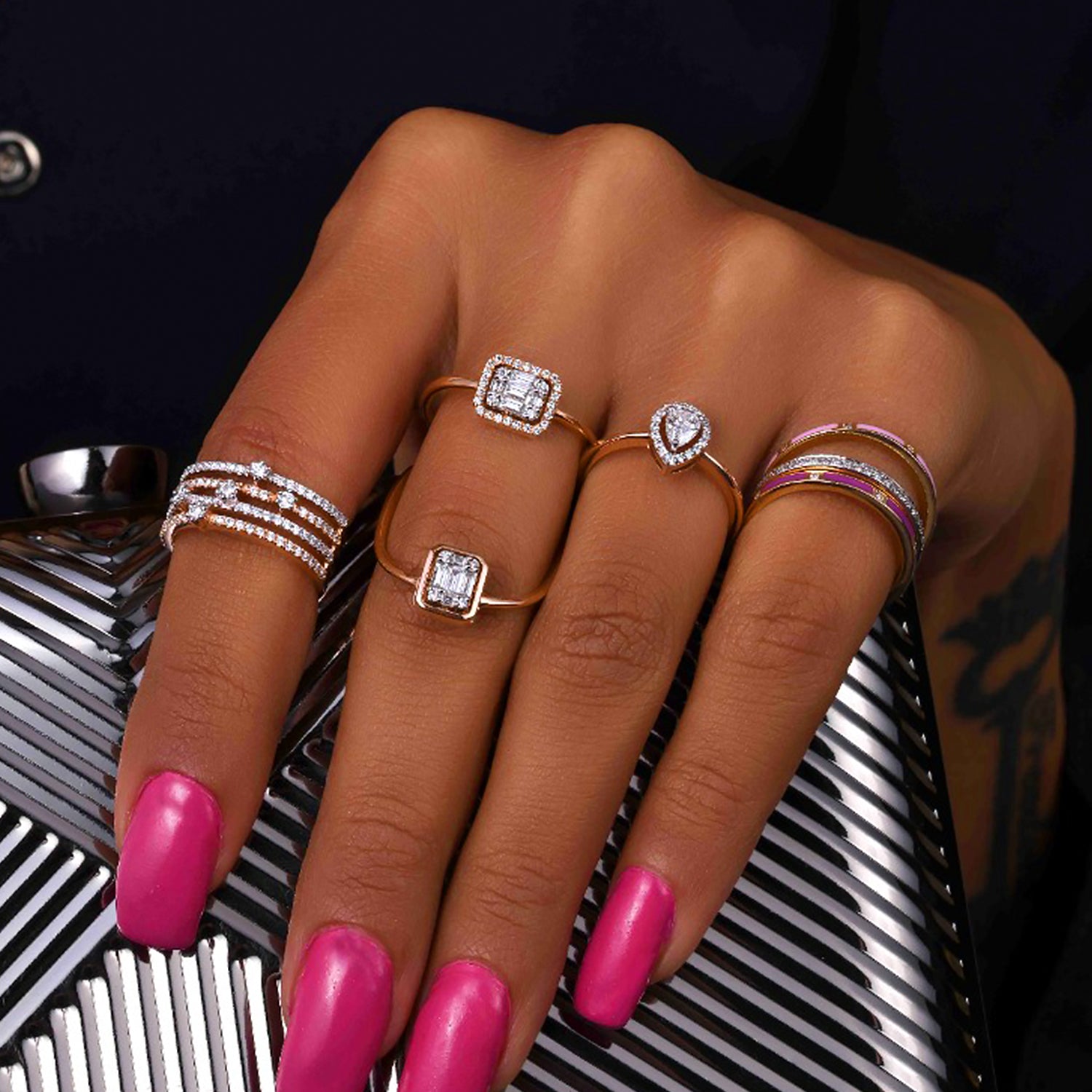 sonir Round lightweight diamond ring, Weight: 3-4 Gms at Rs 35000 in New  Delhi